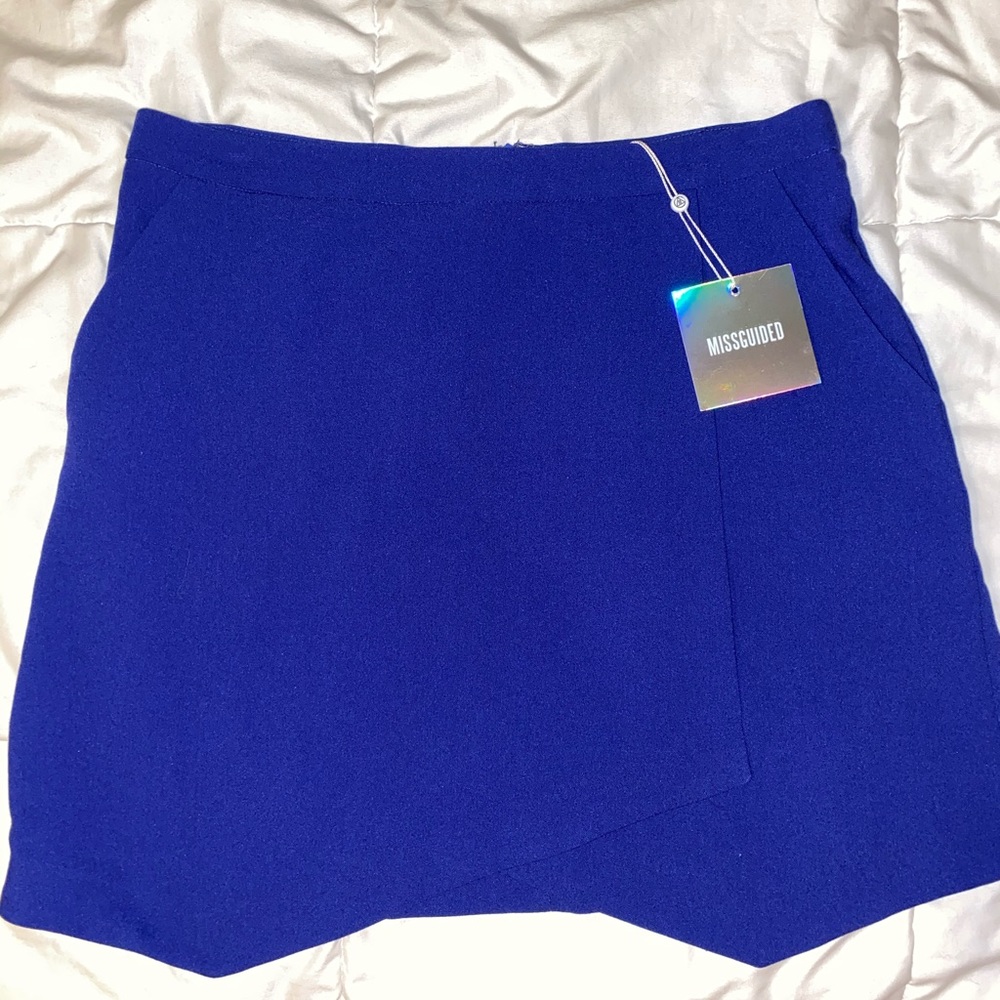 Misguided Cobalt mini skirt